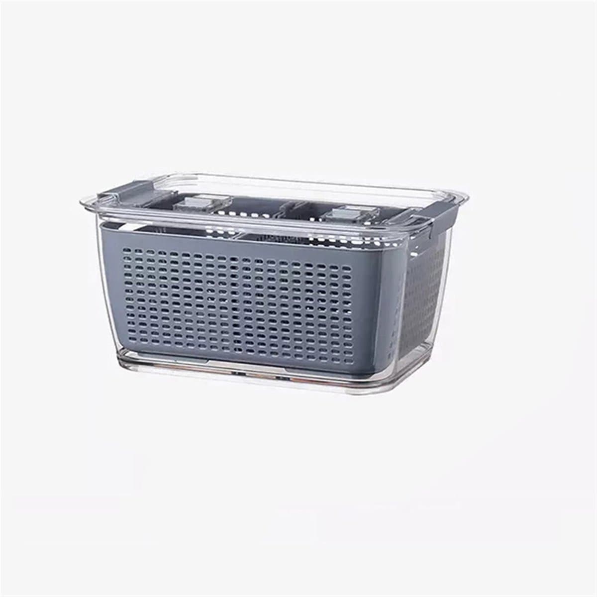 Plastic Opbergdoos Groenten Fruit Vers Houdendoos Koelkast Mesh Sieve Storage Organizer Mand Keukengereedschap Keukengereedschap (Color : 3PCS) — afbeelding 1