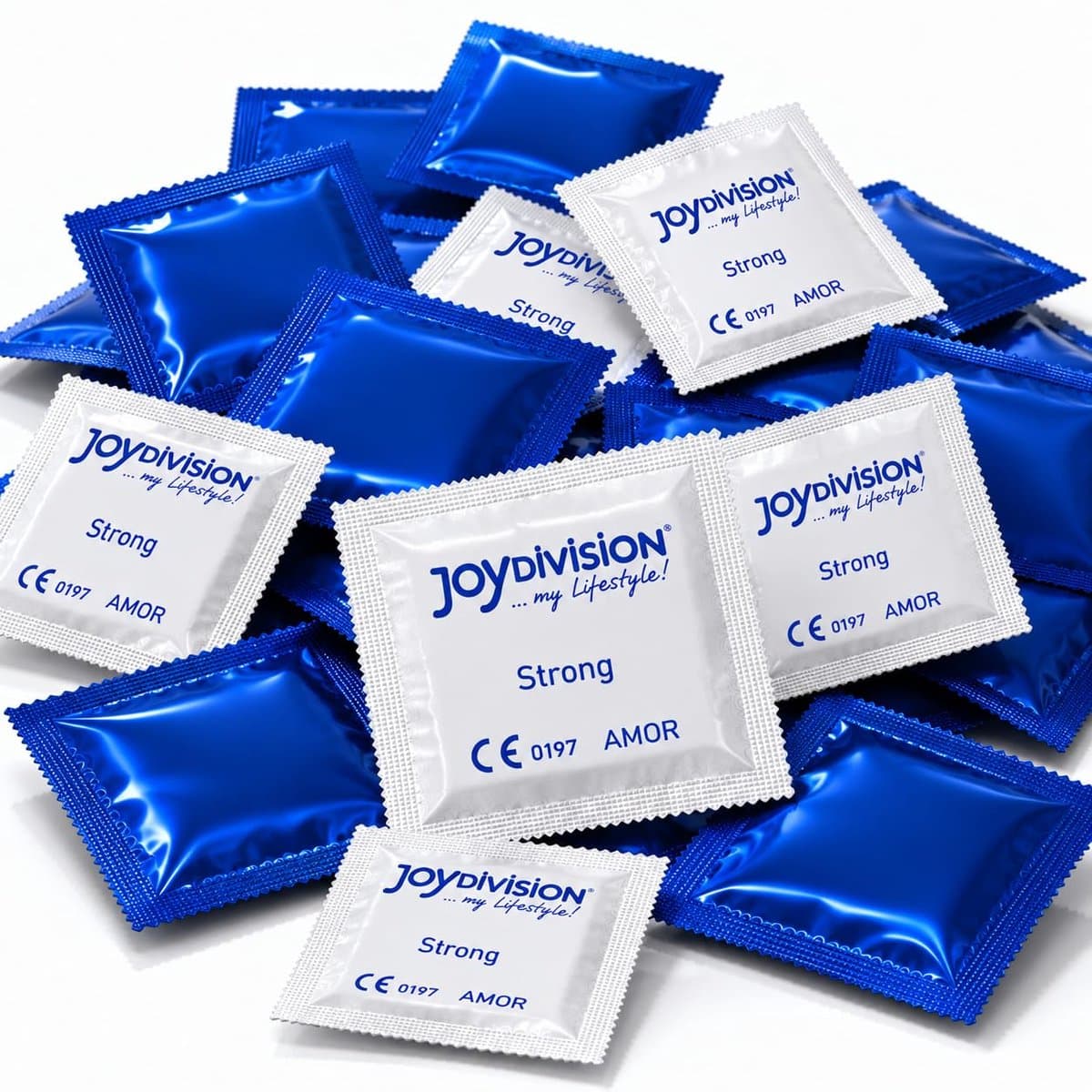 JOYDIVISION Strong condooms - 100 stuks - Premium latex, 0,09mm wanddikte, 53mm standaardmaat, extra veilig & dermatologisch getest — afbeelding 1