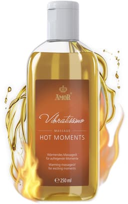 Vibratissimo 'Hot Moments': verwarmende, verzachtende massageolie, liefdesolie, erotische liefdesolie — thumbnail 1
