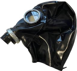SnelShoppen - Latex Cosplay Gasmasker Volledig Gezicht Steampunk Masker voor Mannen en Vrouwen XL - Perfect voor Maskerade, Feest, Halloween, Clubwear — thumbnail 4