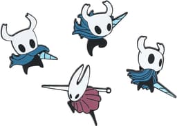 4 stuks Hollow Knight Pin Cartoon Anime Badge Pins Buttons Stekker Emaille Speld voor DIY Kleding Trui Shirt Jas Kleding Tas — thumbnail 1