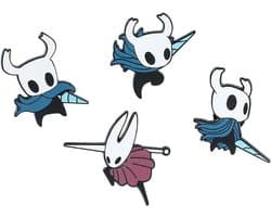 4 stuks Hollow Knight Pin Cartoon Anime Badge Pins Buttons Stekker Emaille Speld voor DIY Kleding Trui Shirt Jas Kleding Tas