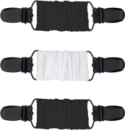 3 stuks clips voor kleding, zwart/wit, cardiganclips, bretelclips, kledingclip, cinch-clip voor volwassenen, kinderen, peuters — thumbnail 1
