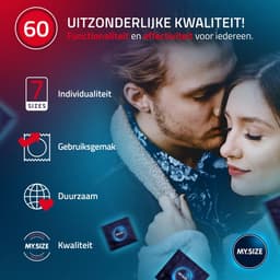 MY.SIZE Classic condooms maat 5 I 60 mm breed I 10 stuks standaard verpakking I premium condooms extra dun I condooms true to touch gossamer I dunne 0,07 mm wanddikte I condooms veganistisch — thumbnail 5