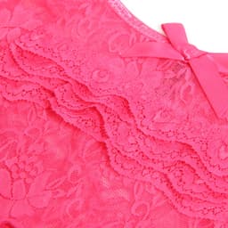 Zeloria Kanten Slip Open Kruis – String Open kruis Roze – Dames Lingerie Slip Stretch – XL — thumbnail 5