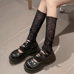 Handschoenen, Kant Handschoenen Zwart en Gothic Tattoo Chokers Roos Prom Opera Wanten Handschoenen voor Vrouwen en Meisjes Vingerloos Elleboog Lengte Vintage Mesh Handschoenen Lolita — thumbnail 5