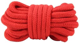 Zeloria Bondage Touw 10 Meter – Zacht Katoenen Bondage Rope 8 mm – Shibari Touw – BDSM Touw – Rood — thumbnail 1