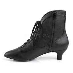 Fab-1005 enkellaars met veters en korte hak mat zwart - Steampunk Victoriaans - (EU 45 = US 14) - Pleaser Pink Label — thumbnail 4