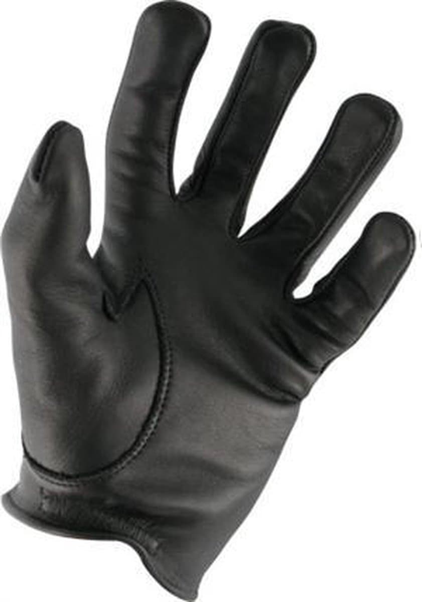 Mister B - Leren Politie Handschoenen - Zwart L — afbeelding 1