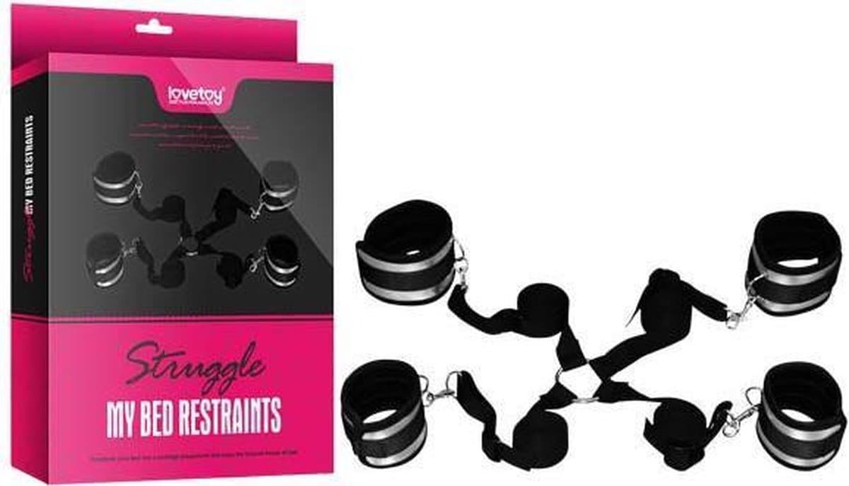 Bed Bondage Set voor onder het bed door luxe LoveToy Struggle — afbeelding 1