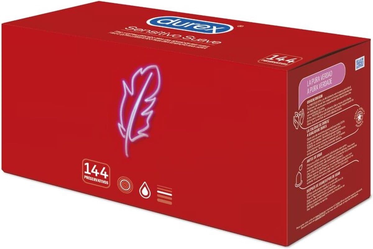 Durex Extra Dunne Sensitivo Suave Condooms - 144 Stuks — afbeelding 1