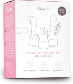 EasyToys Wand Collection – Opzetstuk Met Masturbator - Zwart — thumbnail 2