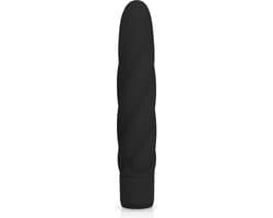 EasyToys - Gedraaide Siliconen Vibrator - Waterproof - 19,3 cm - Vibrators voor Vrouwen en Mannen - Sex Toys voor Vrouwen - Vibrators - Clitoris Stimulator - Zwart — thumbnail 2