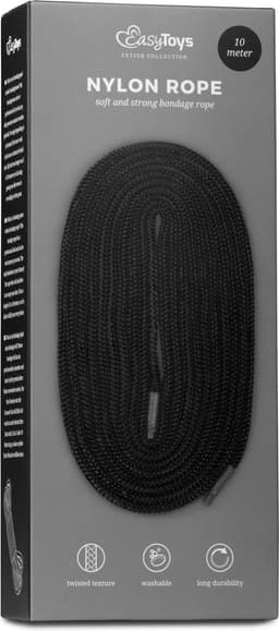 Zwart Bondagetouw - 10 Meter — thumbnail 2