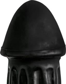 All Black Grote zwarte dildo met diepe groeven — thumbnail 4