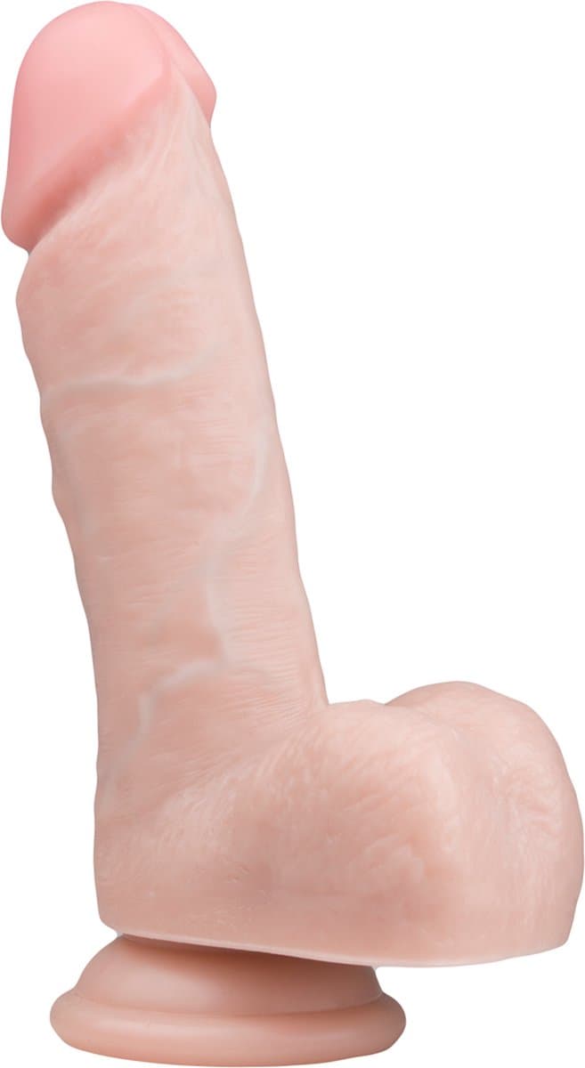 EasyToys - Realistische Dildo met Balzak - Dildo met Zuignap - 17,5 cm - Dildo's - Sex Toys voor Vrouwen en Mannen - Dildo Mannen Anaal - Beige — afbeelding 1