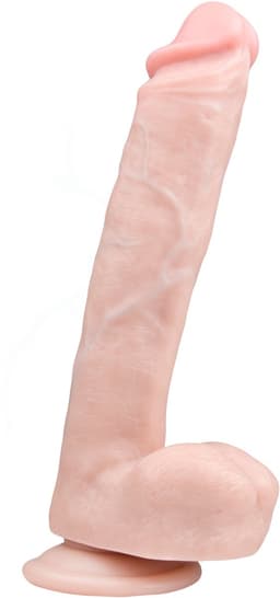 EasyToys - Realistische Dildo met Balzak - Dildo met Zuignap - 26,5 cm - Dildo's - Sex Toys voor Vrouwen en Mannen - Dildo Mannen Anaal - Beige — thumbnail 1