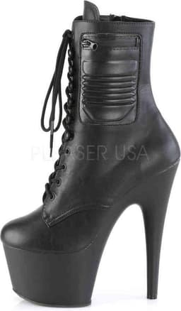 Pleaser Enkellaars -42 Shoes- ADORE-1020PK Zwart — thumbnail 3