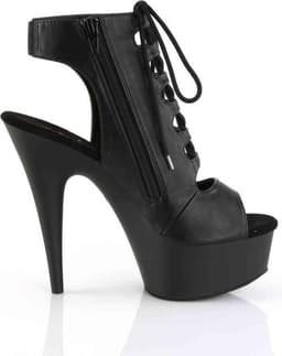 Pleaser - DELIGHT60020 Plateau Laarzen - US 5 - 35 Shoes - Zwart — thumbnail 5