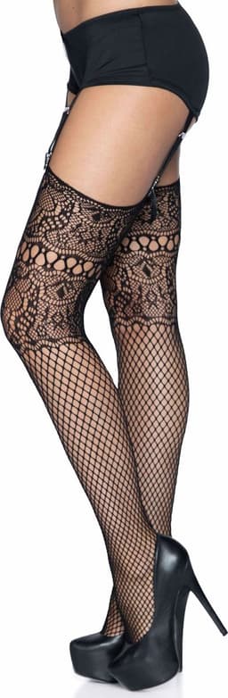 Fishnet backseam stockings — thumbnail 2