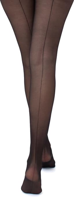 GIULIA Panty - Love Chic 20 - Open Kruis Panty - Strippanty - Erotiek - Naad - 20 Den - Xlarge - Zwart - Zwarte Naad — thumbnail 7