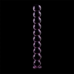 NEBULA SERIES BY IBIZA - MODEL 22 DILDO BOROSILICATE GLASS 21.5 X 2.5 CM PINK | ANALE KRALEN | ANAL PLUG | BUT PLUG | SEX TOYS — thumbnail 4
