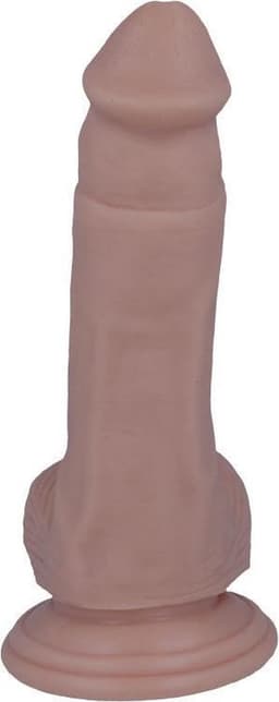 Mr. Intense - dildo - dildo vibrator - dildo vrouwen - dildo mannen - dildo anaal - dildo xxl  - beige - flexibel - 16,5cm Ø 3,5cm / sex / erotiek toys — thumbnail 3