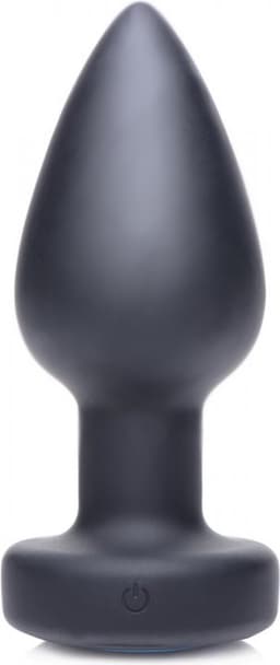 XR Brands E-Stim Pro - Silicone Vibrating Anal Plug + Remote Control black — thumbnail 4