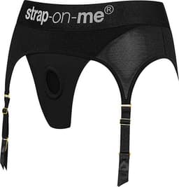 Strap-On-Me - Strapon Harnas Lingerie - Rebel - Zwart - Maat 2XL — thumbnail 1