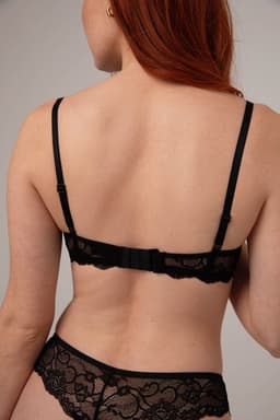 Christine le Duc - Kanten Kwart Cups BH Marzia - Lingerie Erotisch - Zwart — thumbnail 6