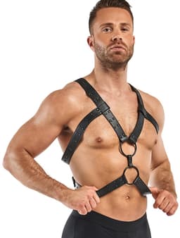 Rocco Bondage Harnas - Zwart — thumbnail 5
