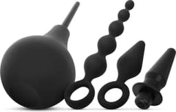 Anale Plug en Douche Set - Zwart — thumbnail 3