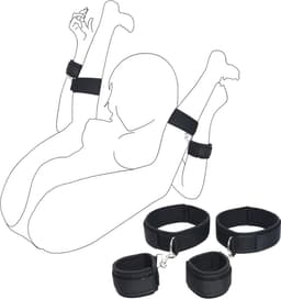 Benenspreider bdsm - Seksspeeltjes voor Koppel – Erotiek Toys - Sex Sling – Love Swing – Discreet Verpakt – Zwart — thumbnail 1