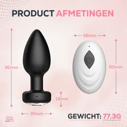 Lovefreak® - Vibrerende Buttplug - Buttplugs - Butplug - Buttplug Vibrator - Anale Speeltjes — thumbnail 8
