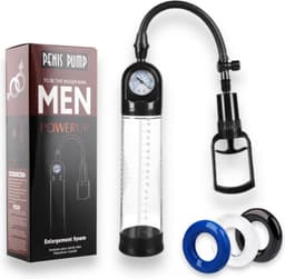 Men Penispomp - Cockring - Penispomp Met Penisring - Sex toys voor mannen - Penis Extender -Erectiepomp met penisringen — thumbnail 1