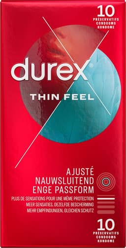 Durex Condooms Thin Feel Close Fit 10st - 4 Stuks - Voordeelverpakking — thumbnail 3