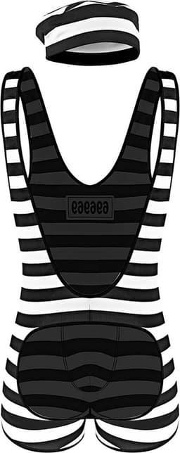 Male Power Hard Time Kostuum - L/XL black,white S/M — thumbnail 2
