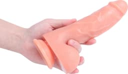 Banoch | Dildo siliconen beige met zuignap | max Ø 4,7 cm | 20 cm — thumbnail 5