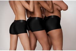 Shots - Ouch! OU825BLKML1 - Vibrating Strap-on Boxer - Black - M/L — thumbnail 5