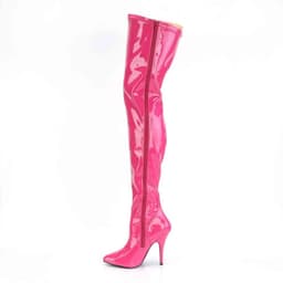 SEDUCE-3000 (EU 39 = US 9) 5 Heel Stretch Thigh High Boot, Side Zip — thumbnail 3