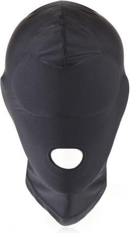 Kiotos - Zwarte BDSM Hood - Spandex Met Mondopening — thumbnail 3