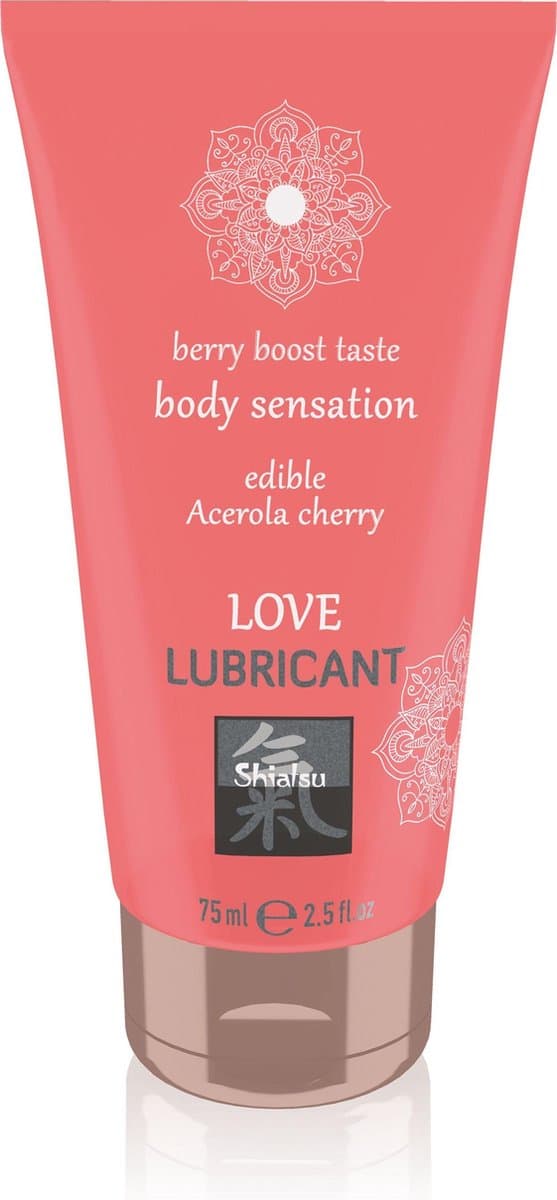 Shiatsu Love Eetbaar Glijmiddel - Acerola Kers — afbeelding 1