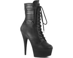 Pleaser - DELIGHT-1020PK Plateau Laarzen - US 13 - 44 Shoes - Zwart