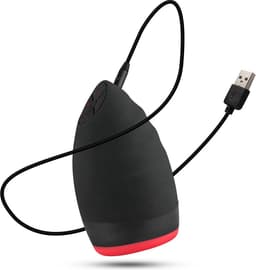Teazers - Orale Masturbator - Masturbator - Oplaadbaar - Waterbasis - Sex Toys voor Mannen - Masturbator voor Man - Masturbators - Masturbator voor Mannen Elektrisch - Rood/Zwart — thumbnail 14