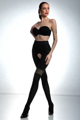Panty Open Kruis Glamour 80Den Maat: XXL — thumbnail 3