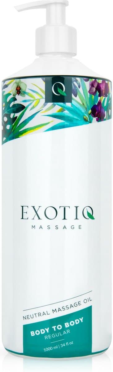 Exotiq - Body To Body Oil - Massage - Massage Olie - Massage Olie Erotisch - 1L — afbeelding 1