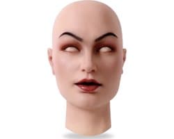 Siliconen Masker-Vrouwenmasker- Masker- Gezichtsmasker-Cosplay-Transgender-Travestie- Gezicht-Crossdresser- Cosplay