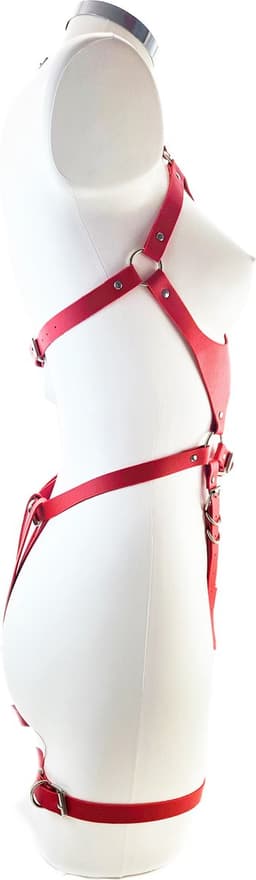 BNDGx® - Bondage tuig pak Harnas vrouw riem - Erotische sex Body Nep Leer - Verstelbaar - — thumbnail 6
