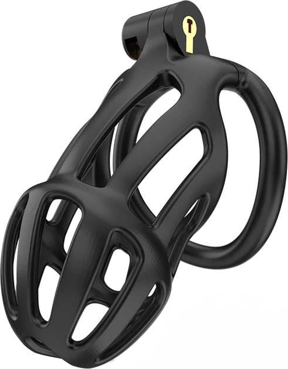 Rimba Toys - P-Cage PC02 - Kunststof Kuisheidskooi - Peniskooi - Chastity - Zwart — afbeelding 1