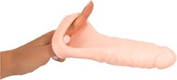 Realistixxx Double Fucker Opzet Dildo Vibrator - Rekbare Dubbele Penetratie Strapon Dildo - Strapon voor Mannen met Vibratie 18 cm — thumbnail 7